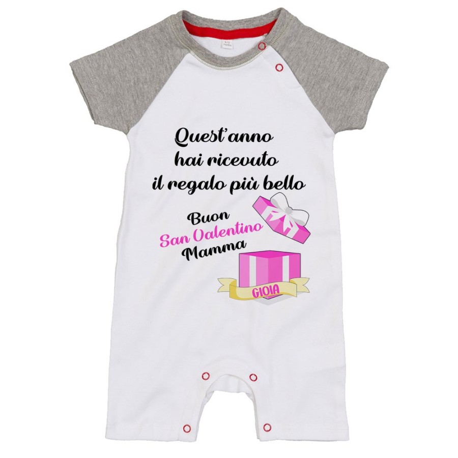 Pagliaccetto neonato quest'anno hai ricevuto il regalo più bello buon san valentino mamma Love