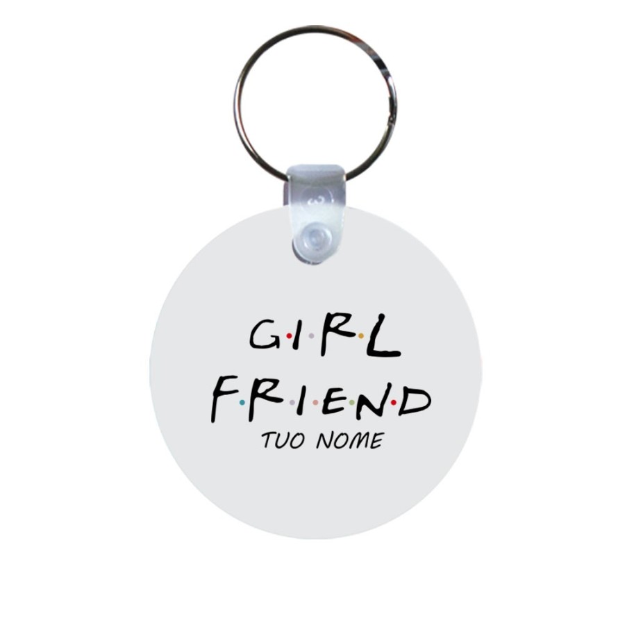 Portachiavi personalizzabile con nome girl friend friends Love