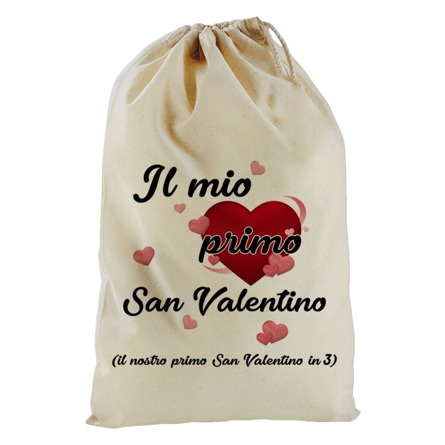 Sacchetto nascita bimbo il mio primo san valentino Love