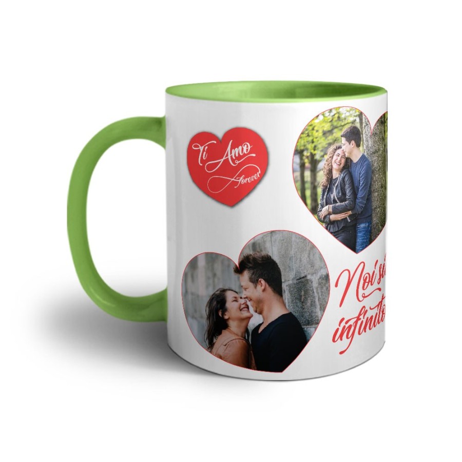 Tazza personalizzata con foto noi siamo infinito Love