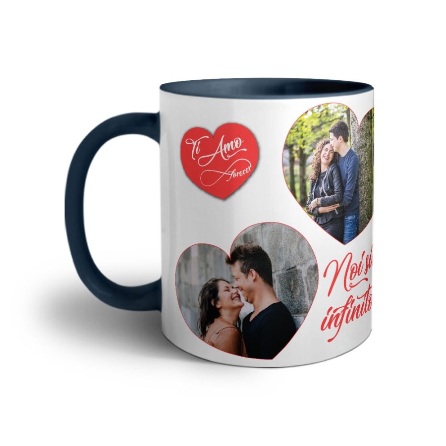 Tazza personalizzata con foto noi siamo infinito Love