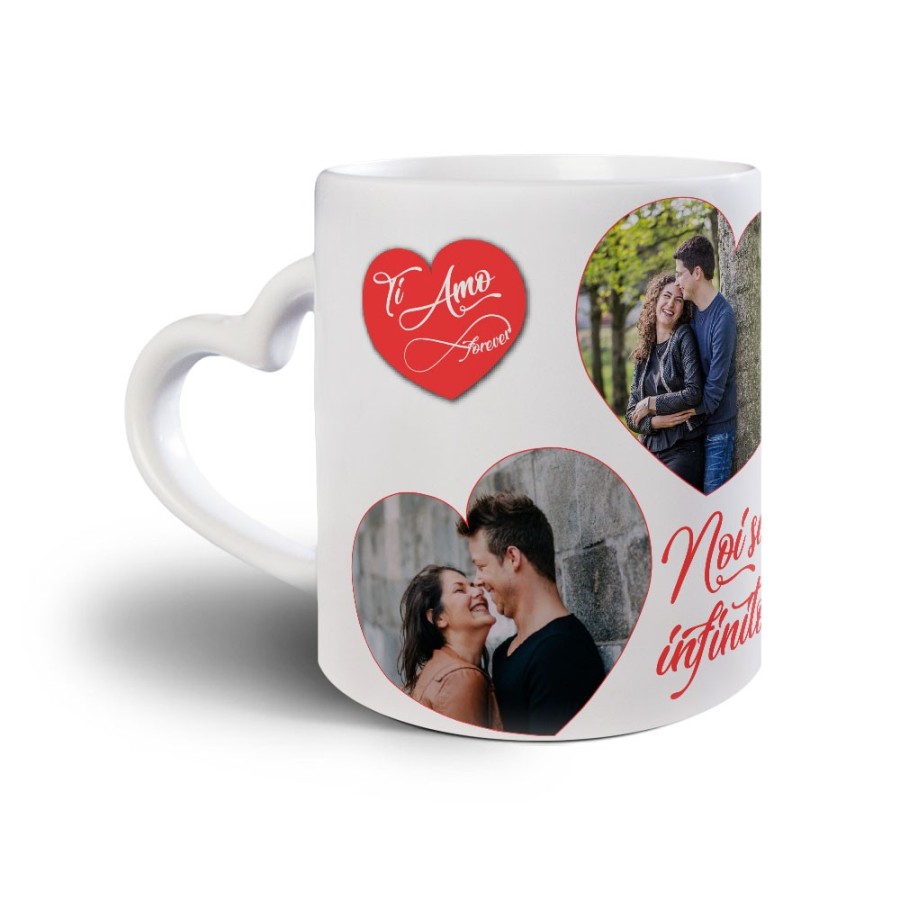 Tazza personalizzata con foto noi siamo infinito Love