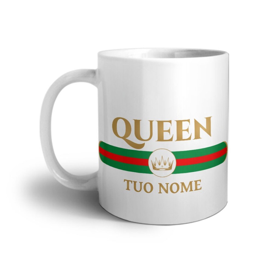 Tazza personalizzabile con nome queen brand di lusso Love