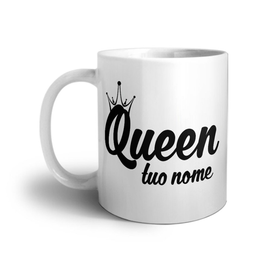 Tazza personalizzabile con nome queen con corona Love