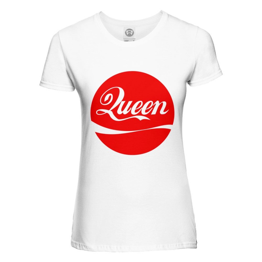 T-shirt donna personalizzabile con nome queen cola Love