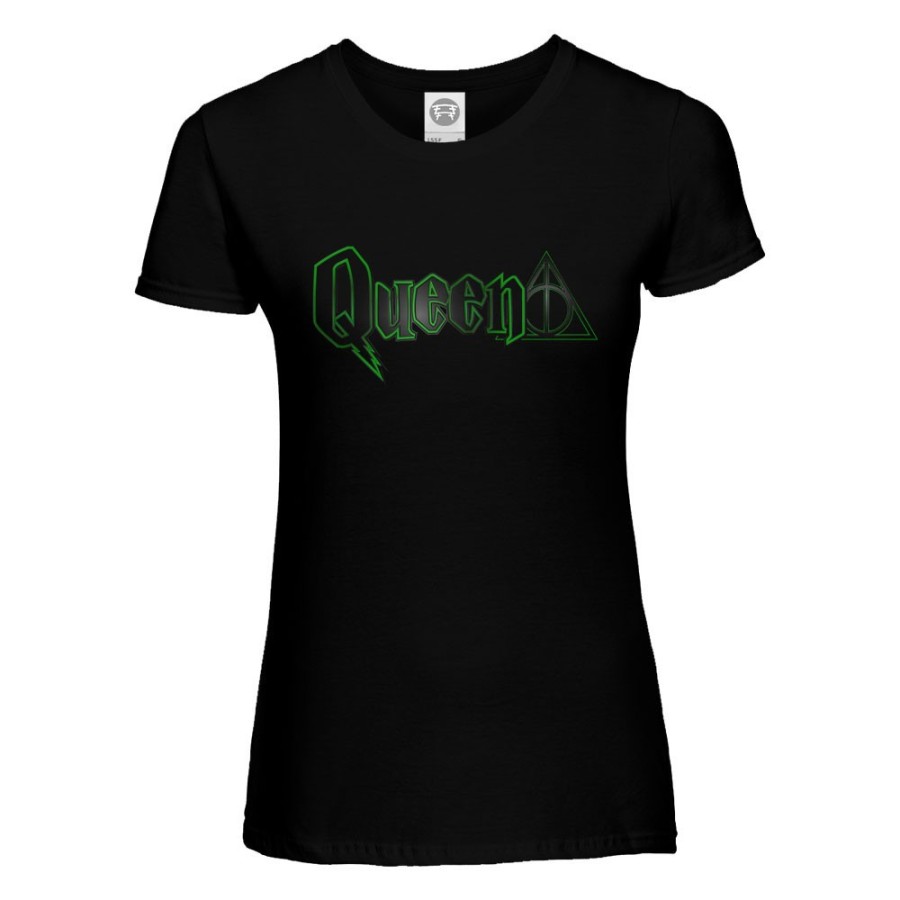 T-shirt donna personalizzabile con nome queen doni della morte Love