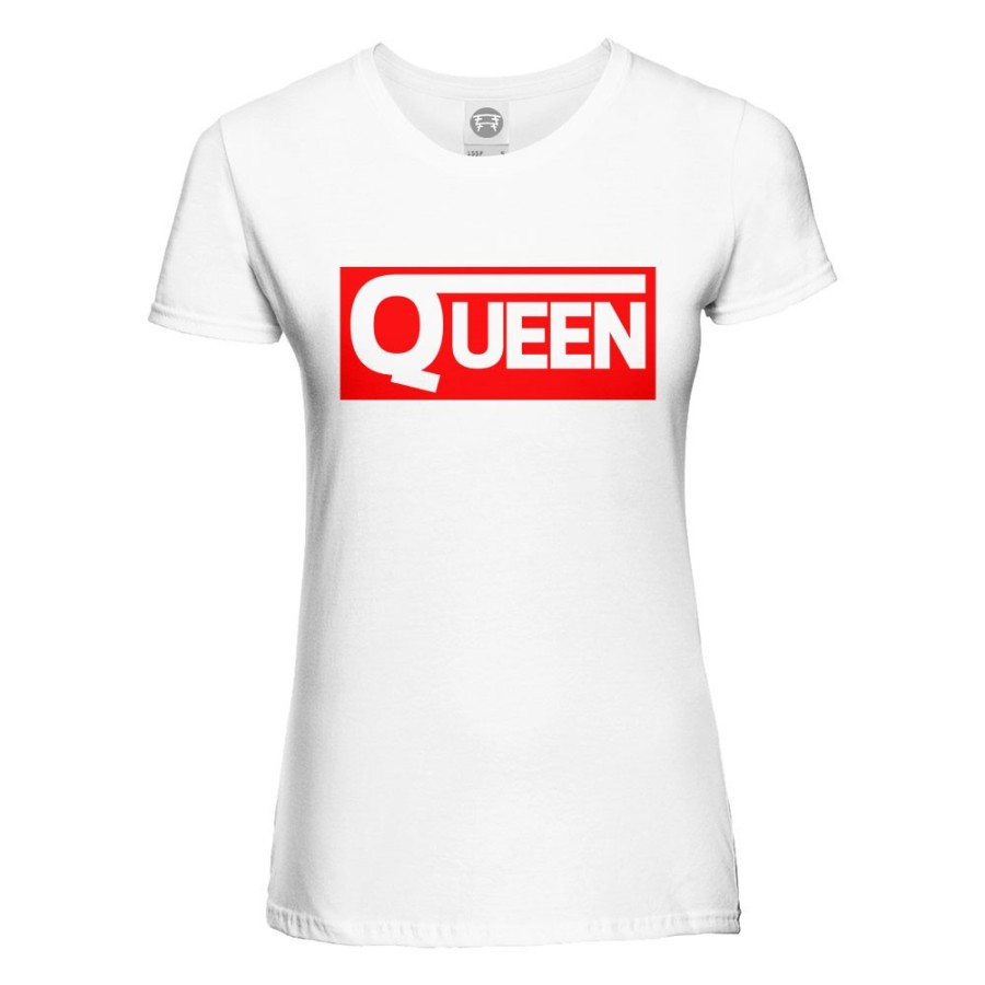 T-shirt donna personalizzabile con nome v queen Love