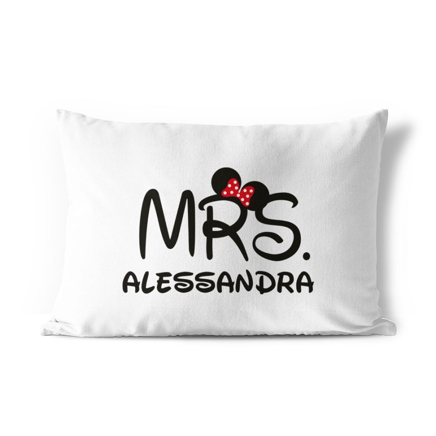 Federa personalizzabile con nome mrs con orecchie Love