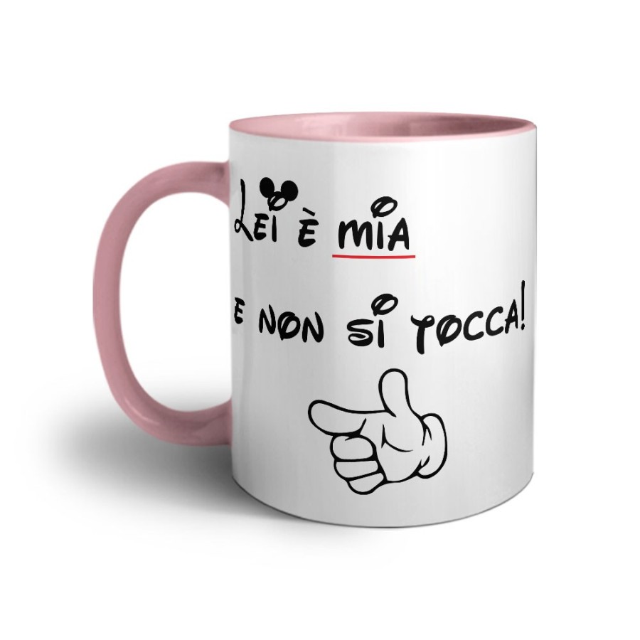 Tazza personalizzabile con nome lui è mio e non si tocca Love