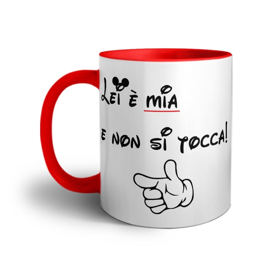 Tazza personalizzabile con nome lui è mio e non si tocca Love