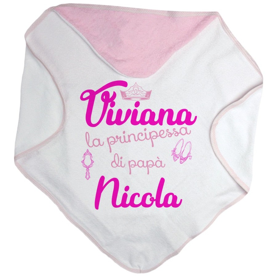 Accappatoio neonata personalizzato con nomi la principessa di papà accessories Per il papà