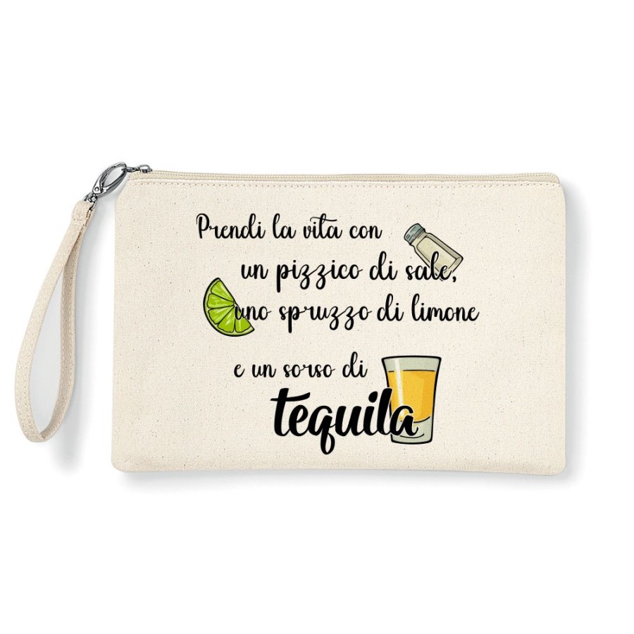 Pochette prendi la vita con un pizzico di sale uno spruzzo di limone e un sorso di tequila Cocktail