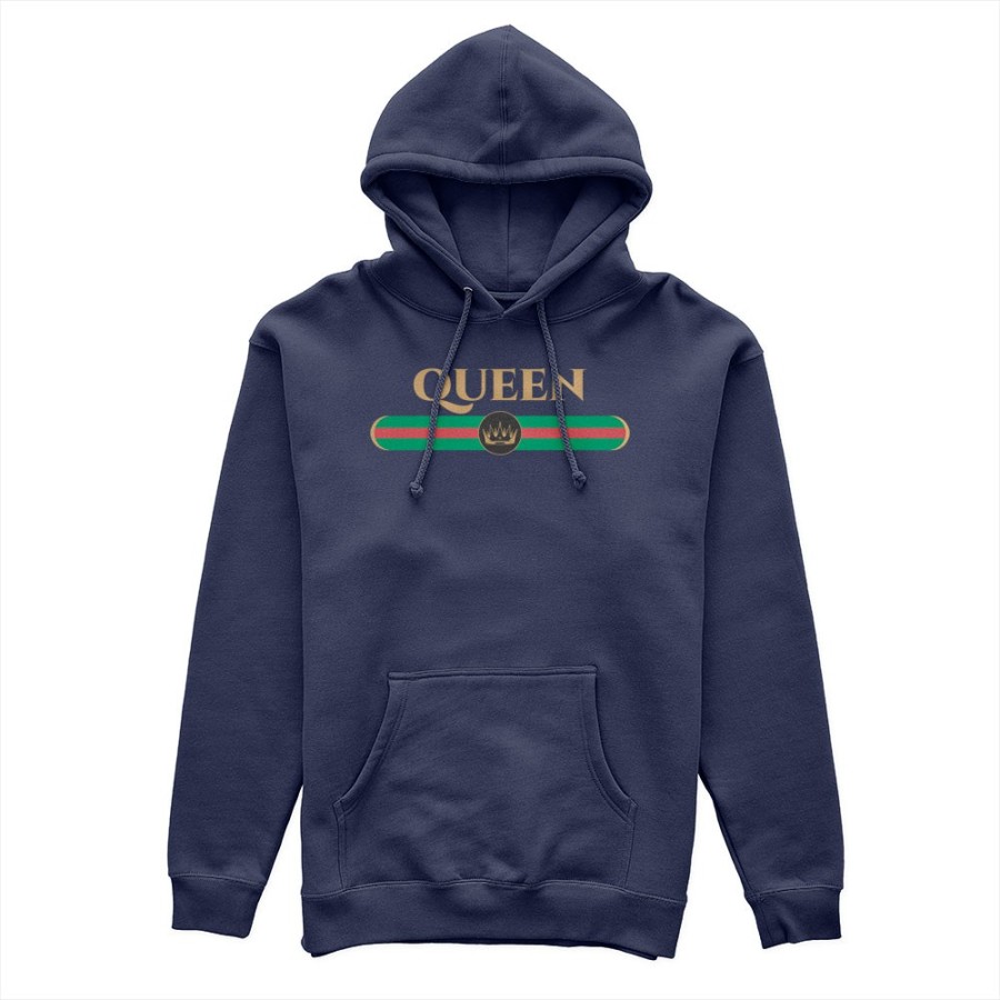 Felpa donna personalizzabile con nome queen brand di lusso Love