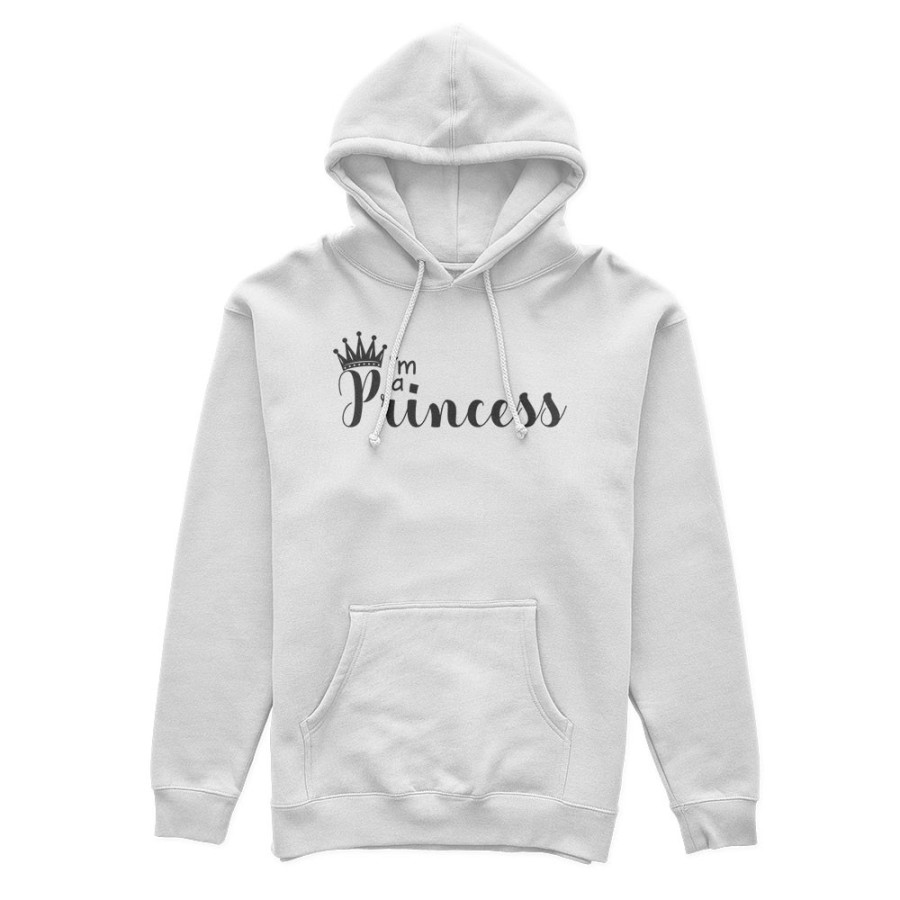 Felpa donna personalizzabile con nome i'm a princess Love