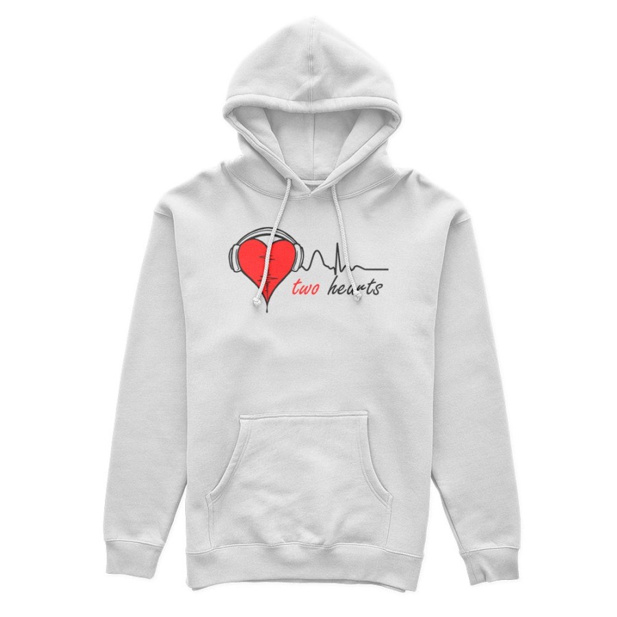 Felpa donna personalizzabile con nome two hearts Love