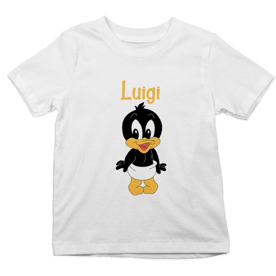 T-shirt bambino personalizzata con nome baby duffy Cartoon