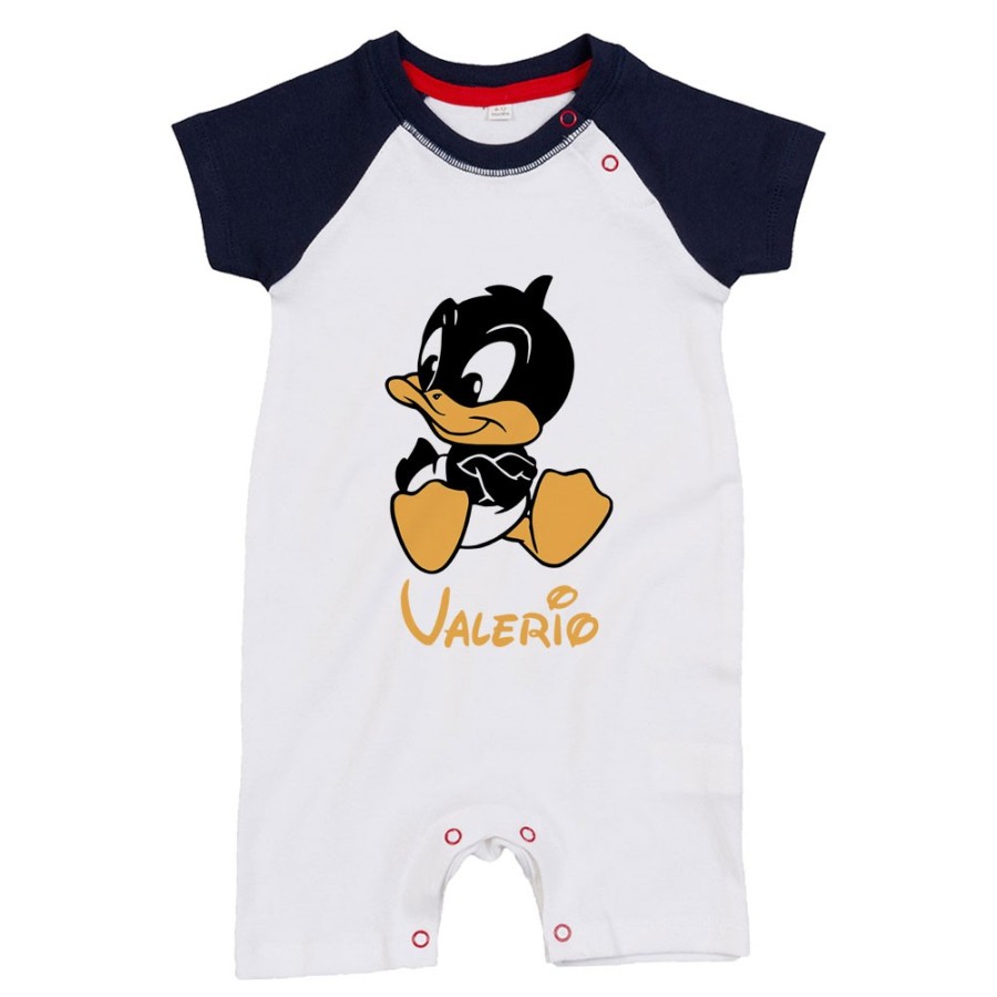 Pagliaccetto neonato personalizzato con nome baby duffy Cartoon