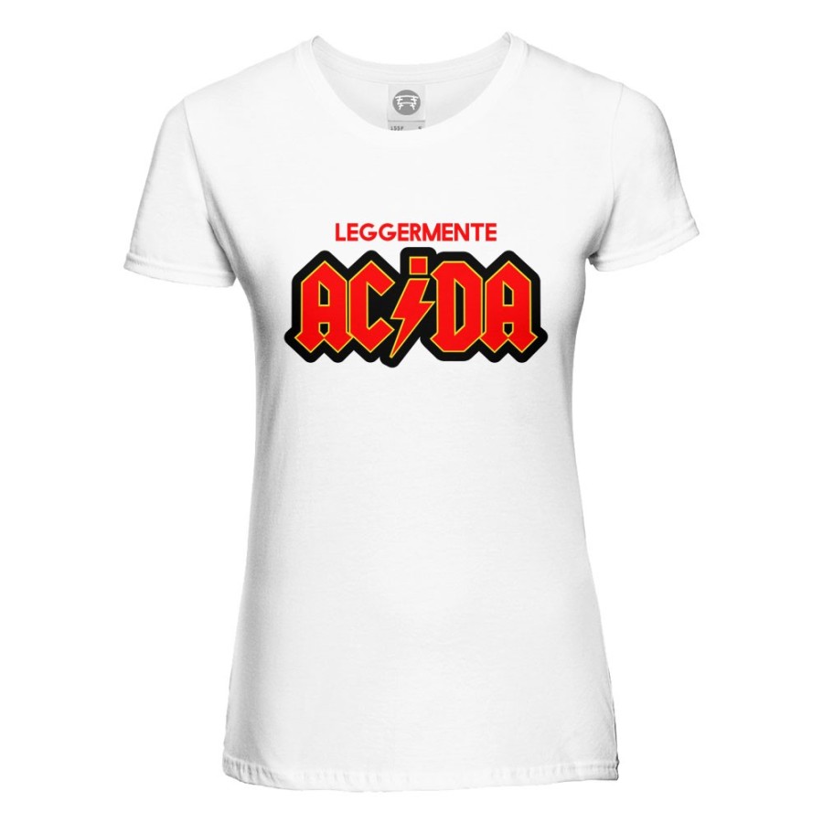 T-shirt donna acida Frasi