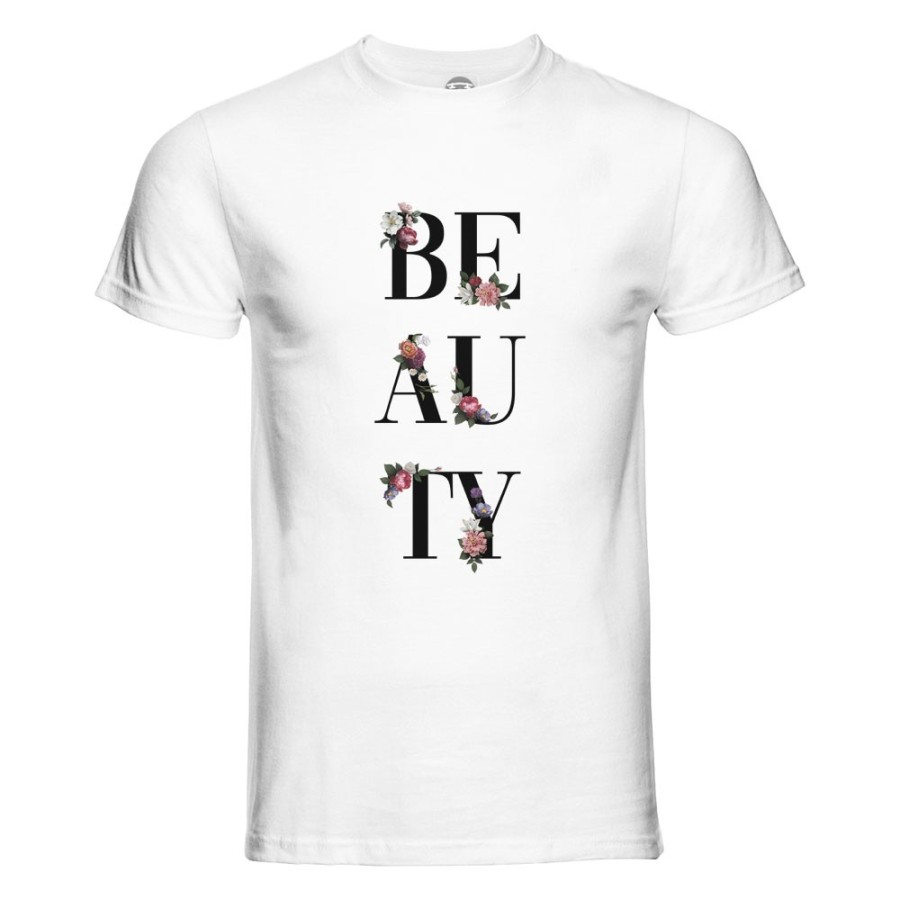 T-shirt uomo beauty fleur Frasi