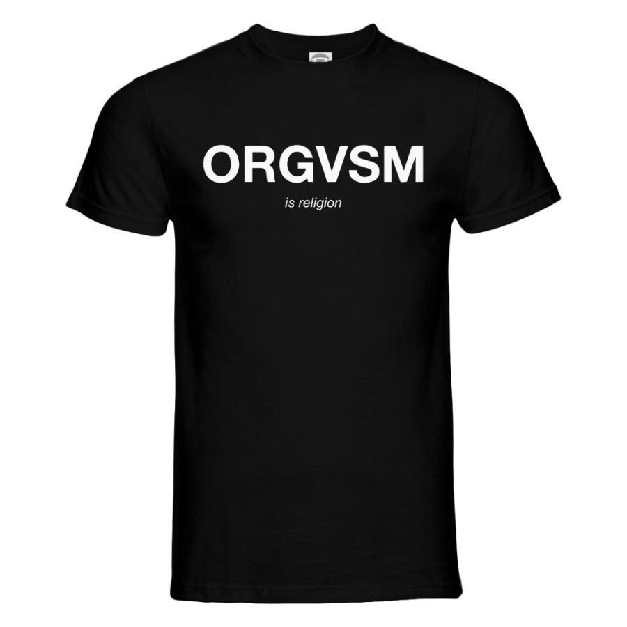 Maglia uomo orgasm is religion Frasi