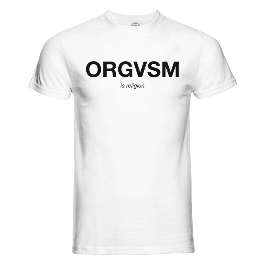 Maglia uomo orgasm is religion Frasi