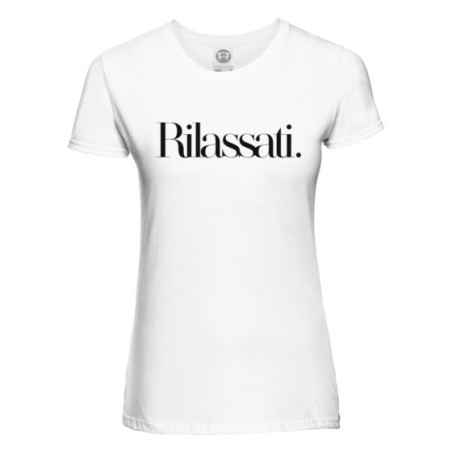 T shirt donna rilassati Frasi