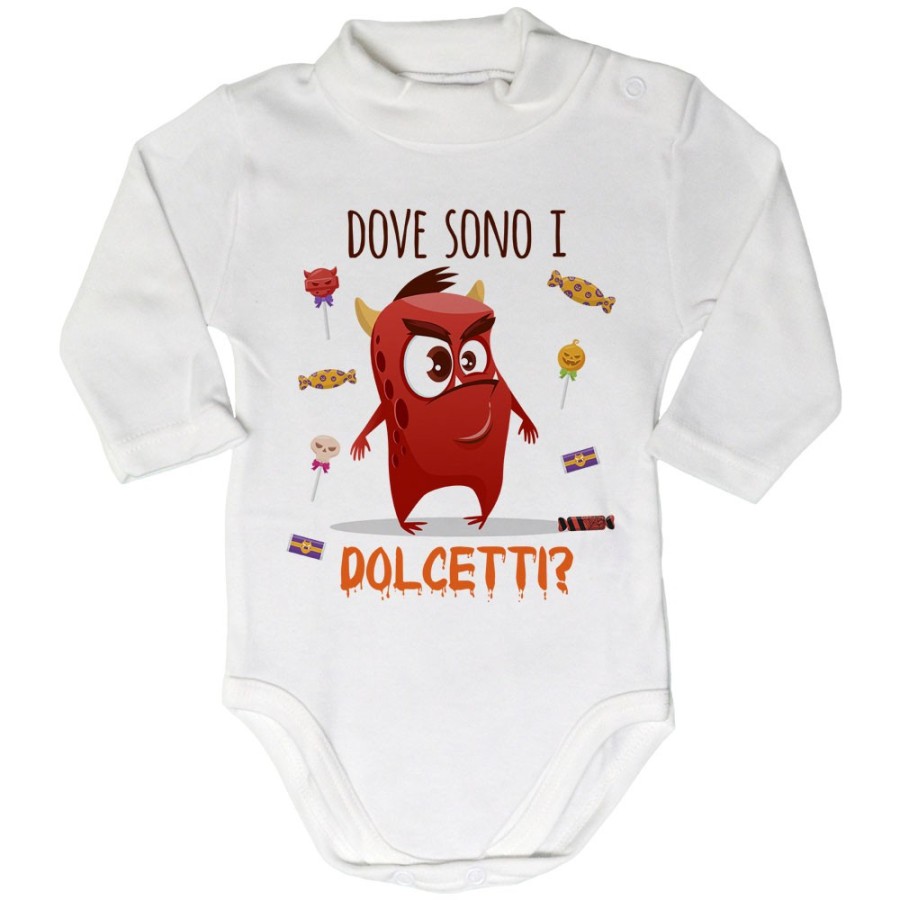 Body lupetto neonato mostriciattolo dove sono i dolcetti? Halloween