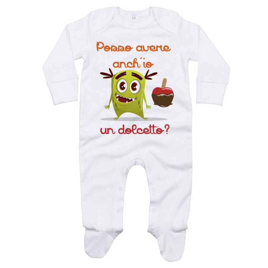 Tutina neonato posso avere anch'io un dolcetto? Halloween