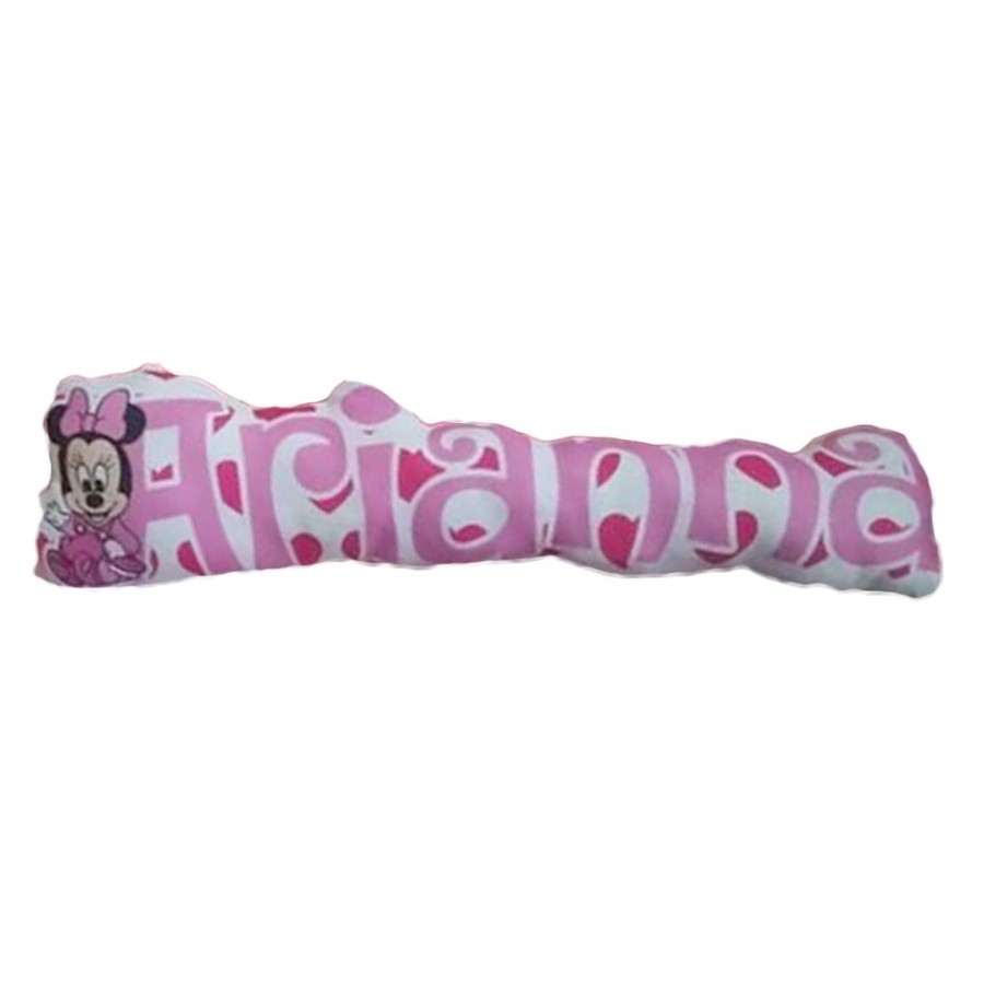 Cuscino sagomato a forma di nome con minnie Cartoon