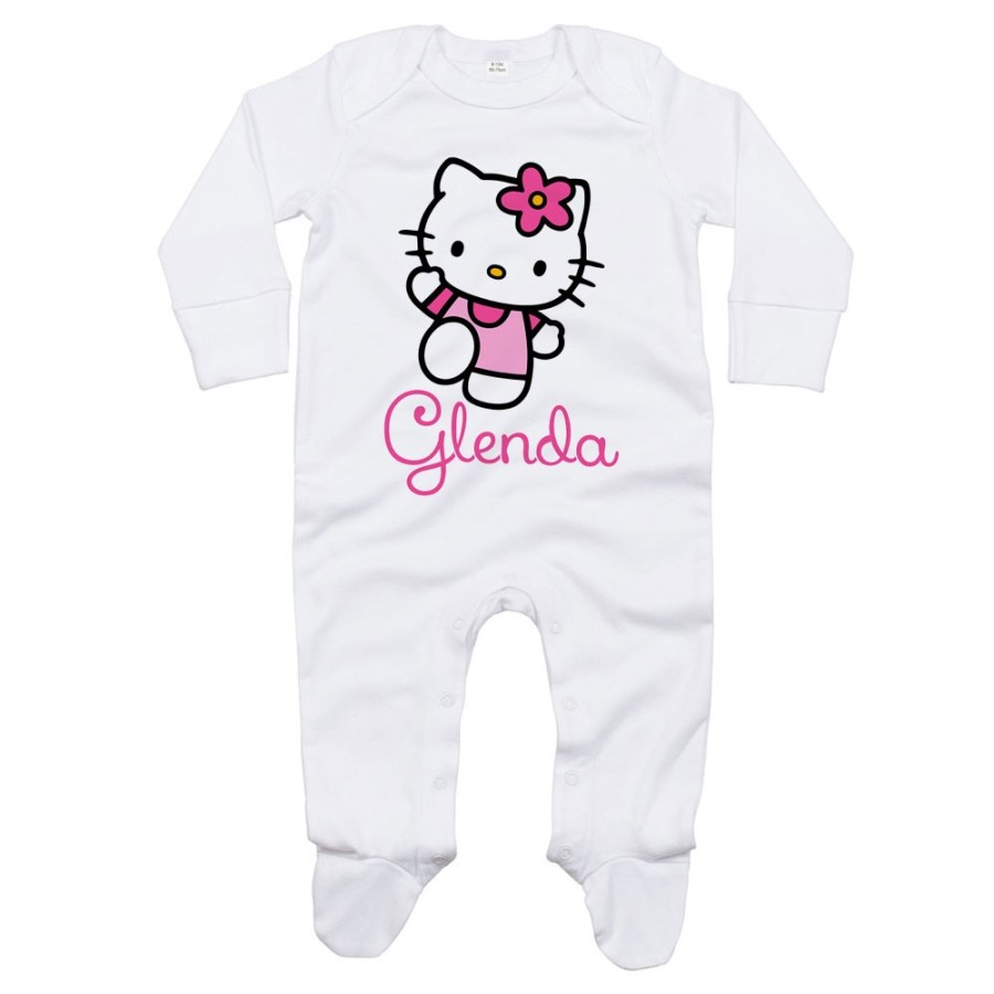 Tutina neonata personalizzata con nome hello kitty Cartoon