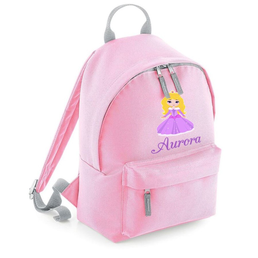 Zaino personalizzato con nome baby principessa aurora Cartoon