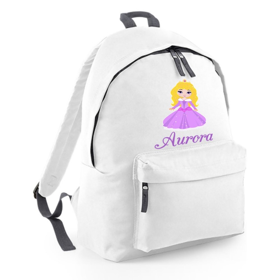 Zaino personalizzato con nome baby principessa aurora Cartoon