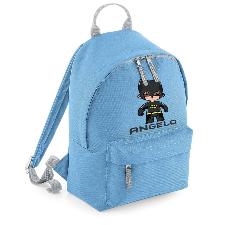 Zaino personalizzato con nome baby batman Cartoon