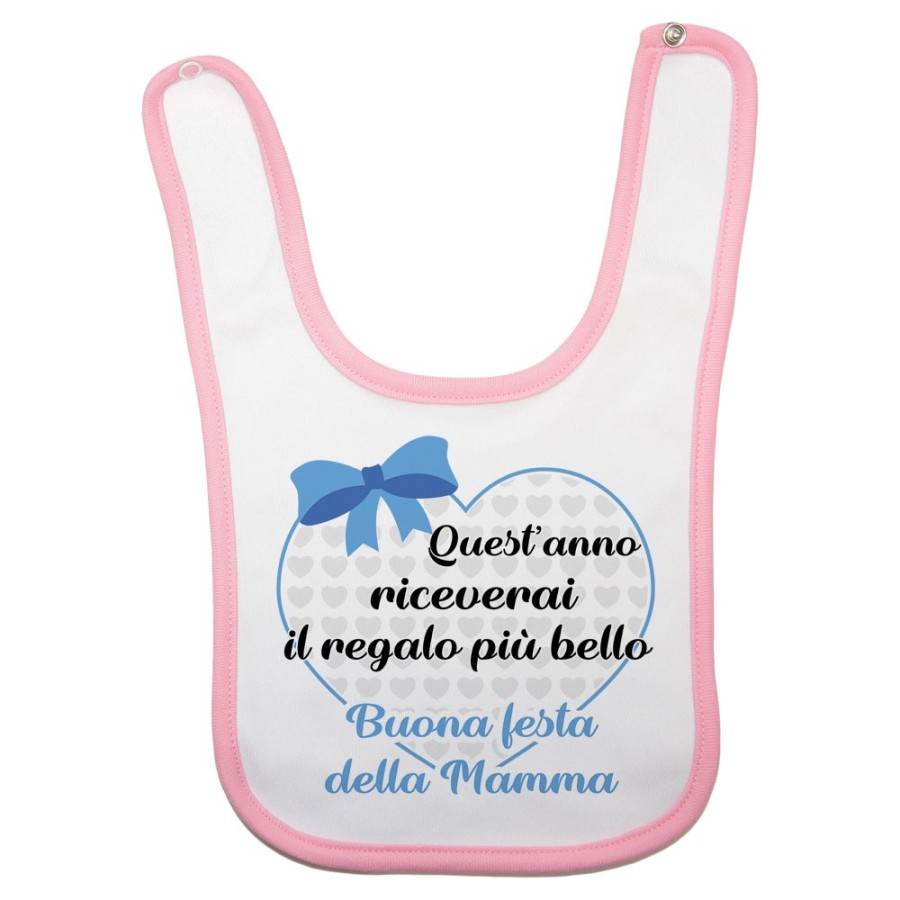 Bavaglino neonato quest'anno riceverai il regalo più bello buona festa della mamma Per la mamma