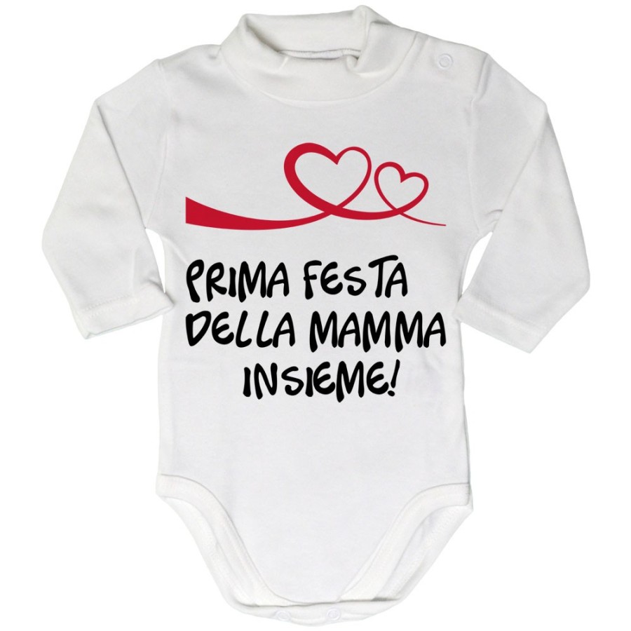 Body lupetto neonato prima festa della mamma insieme Per la mamma