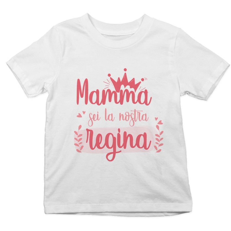 T-shirt bambino mamma sei la nostra regina Per la mamma