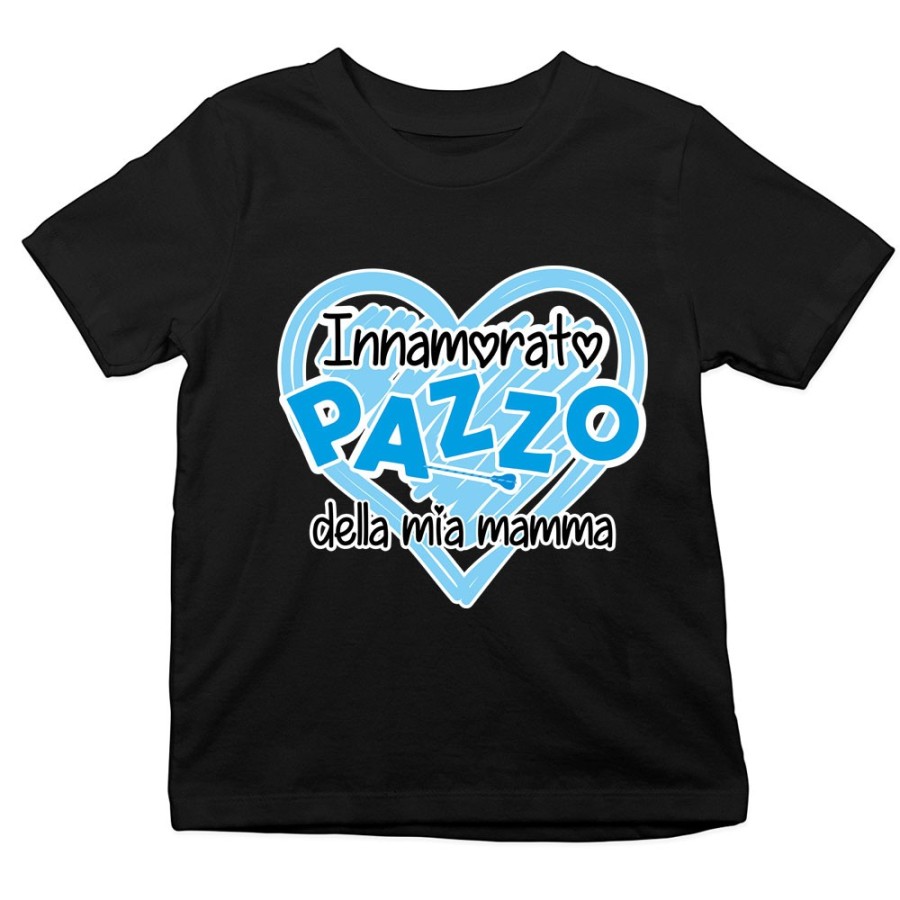 T-shirt bambino innamorata pazza della mia mamma Per la mamma