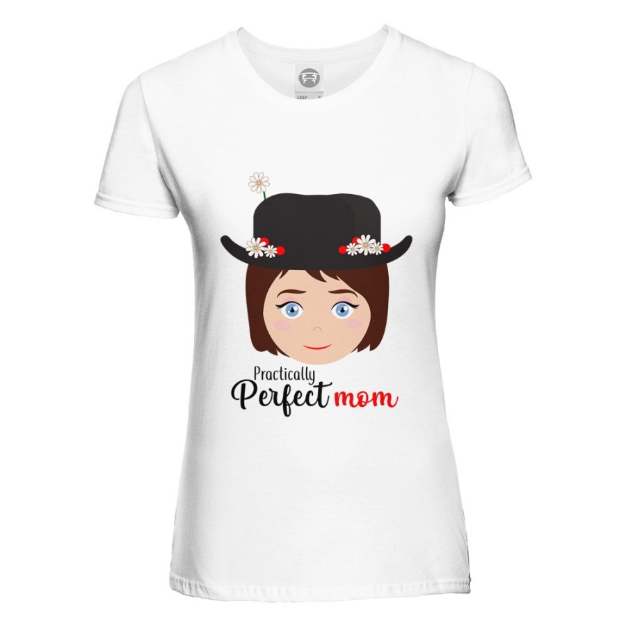 T-shirt donna practically perfect mom Per la mamma