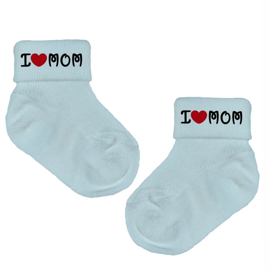 Calzini neonato i love mom Per la mamma