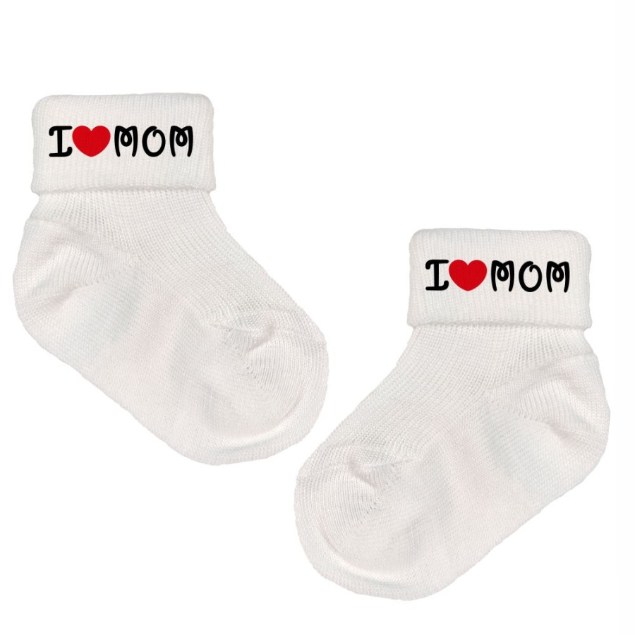 Calzini neonato i love mom Per la mamma