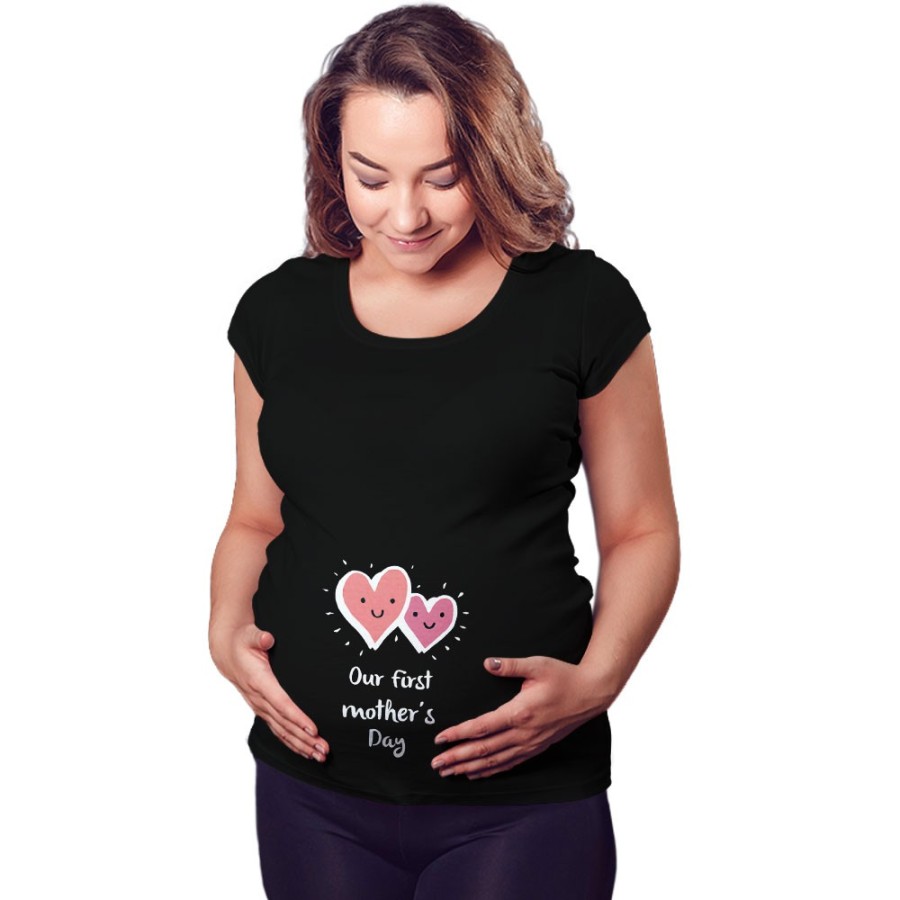 Maglia premaman our first mom's day Per la mamma