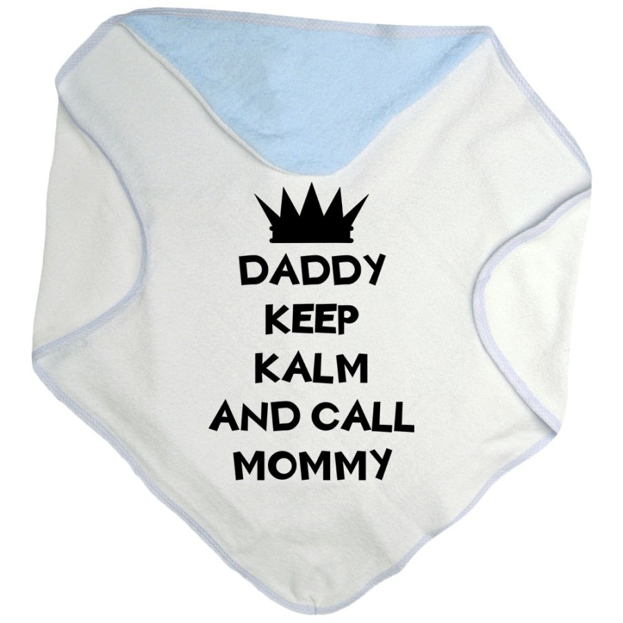 Accappatoio neonato daddy keep calm and call mommy Per il papà