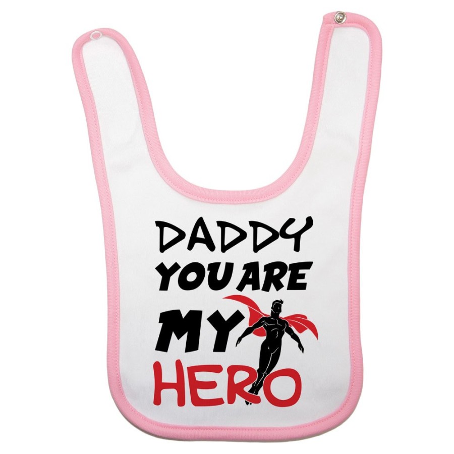 Bavaglino neonato daddy you are my hero Per il papà