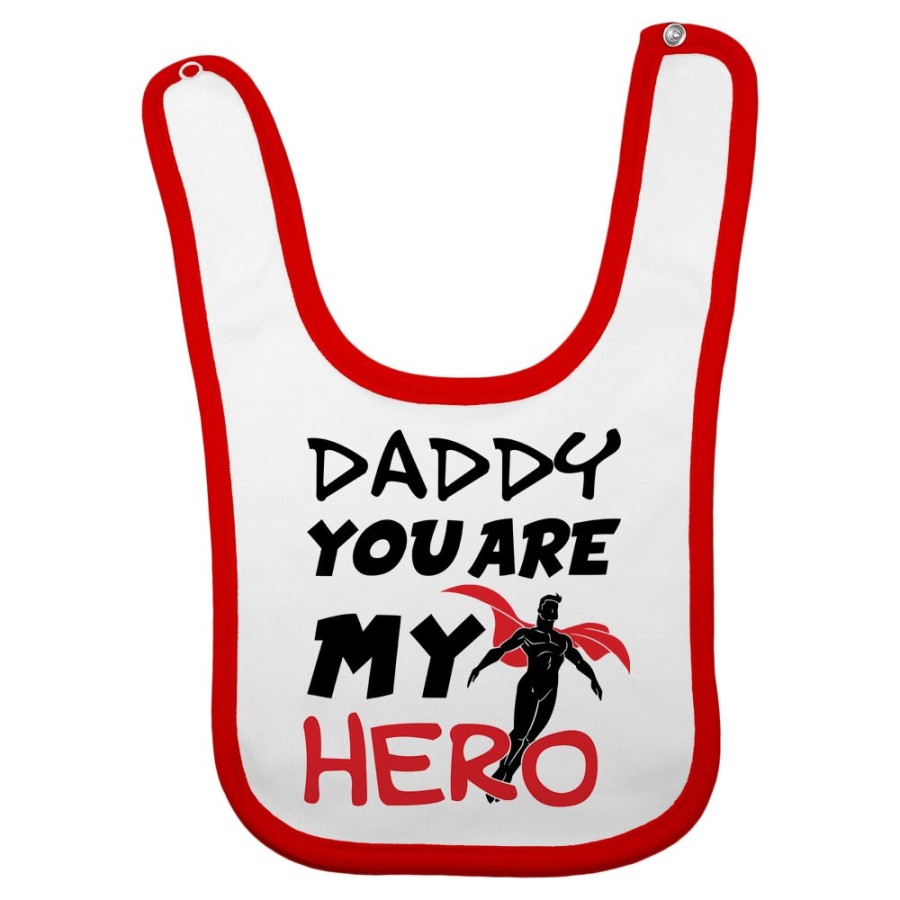 Bavaglino neonato daddy you are my hero Per il papà