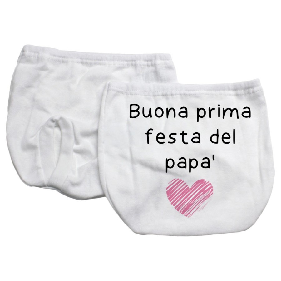 Mutandina copri-pannolino neonato buona prima festa del papà Per il papà