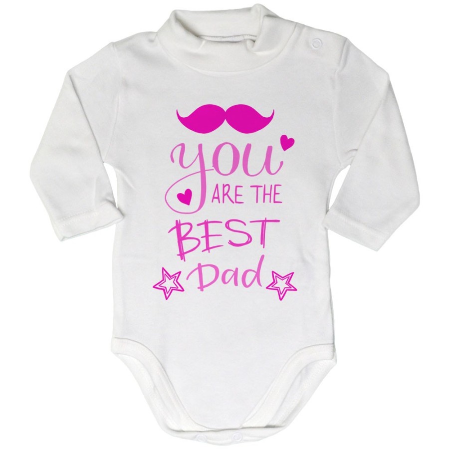 Body lupetto neonato you are the best dad mustache Per il papà