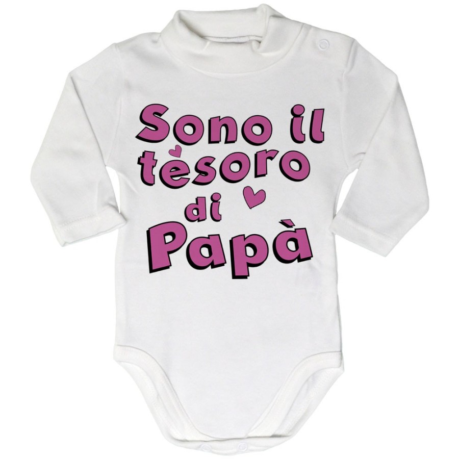 Body lupetto neonato sono il tesoro di papà Per il papà