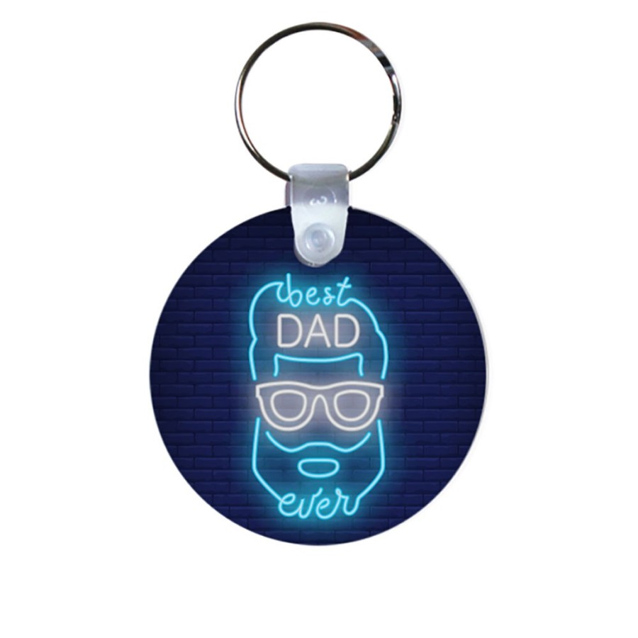 Portachiavi best dad ever neon Per il papà