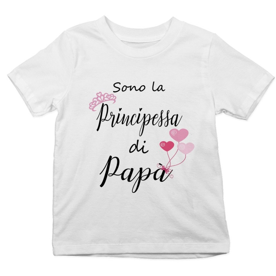 T-shirt bambina sono la principessa di papà Per il papà