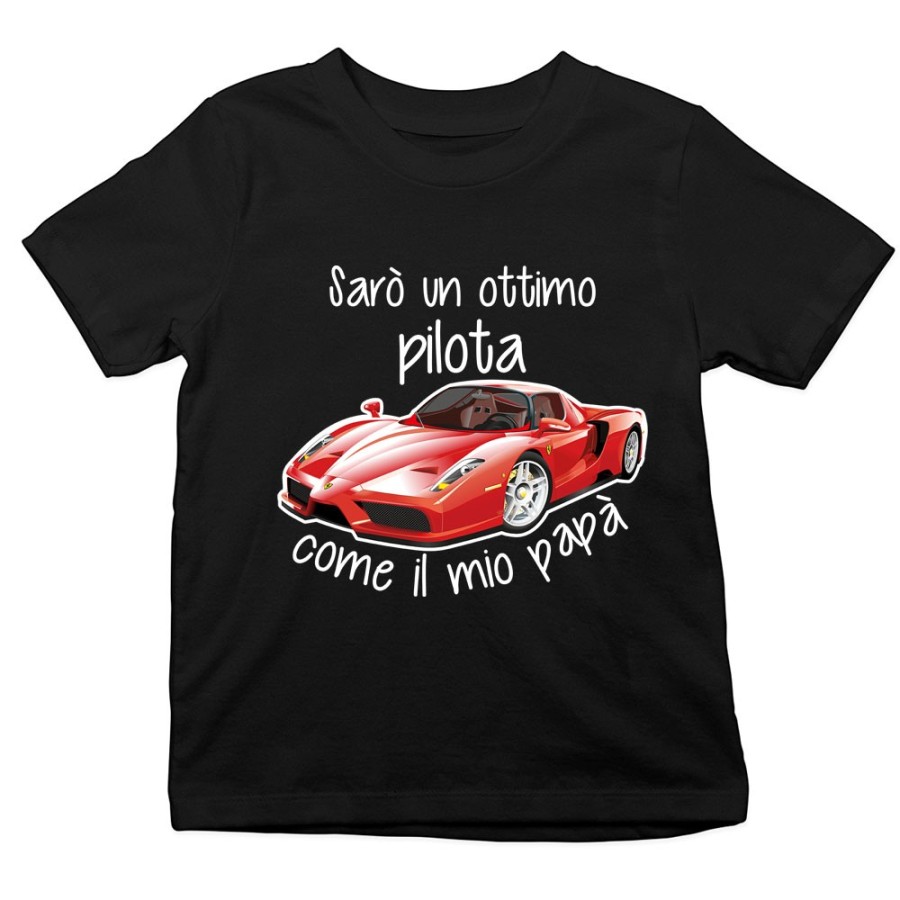 T-shirt bambino sarò un ottimo pilota come il mio papà Per il papà